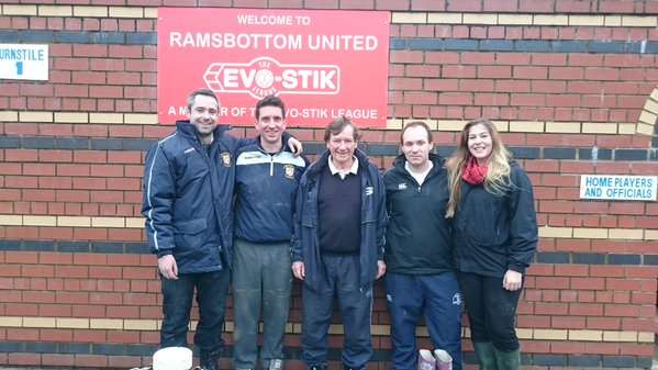 A group of Sutton Coldfield fans travelled up to help Ramsbottom