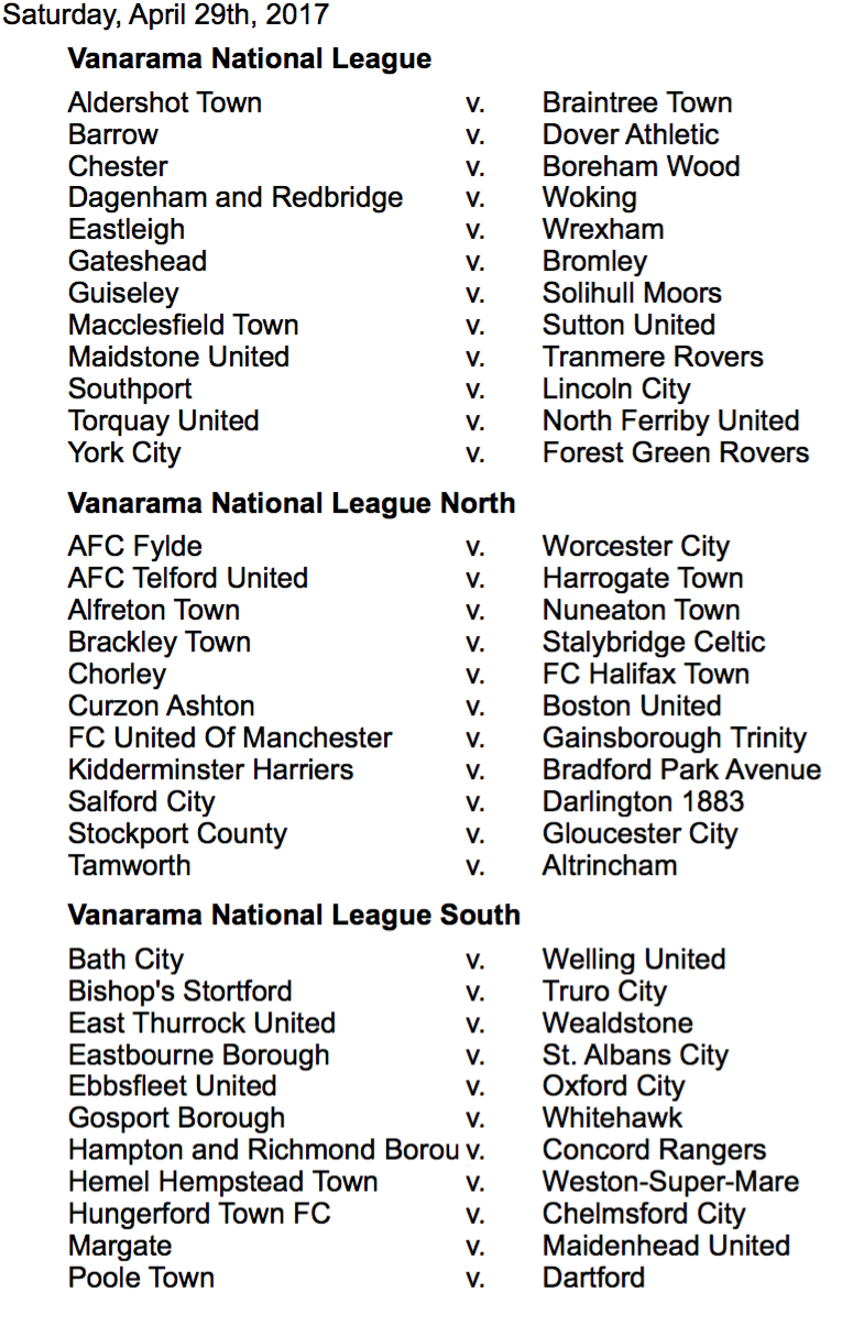 Final Day (April 29)