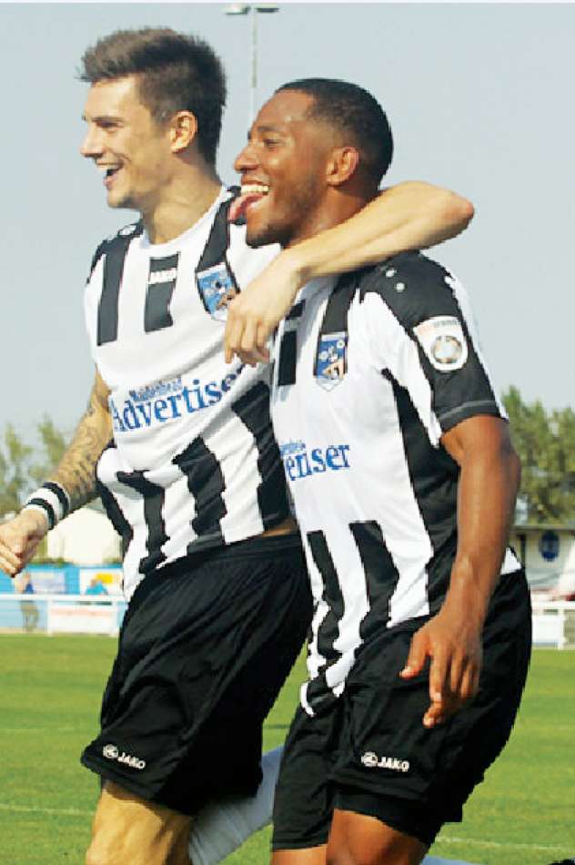 James Mulley, right, is loving life at Maidenhead