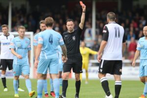 hereofrds-mike-symons-receives-a-red-card-v-slough-town