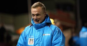 Wrexham manager Dean Keates,