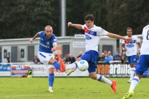 adam-dawson-of-eastleigh-shoots-at-goal-eastleigh-v-dagenham-redbridge