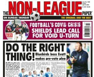 coronavirus The Non-League Paper NLP
