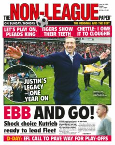 Non-League Paper NLP National League Kidderminster Harriers