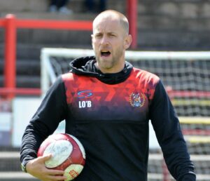 Workington's manager Danny Grainger