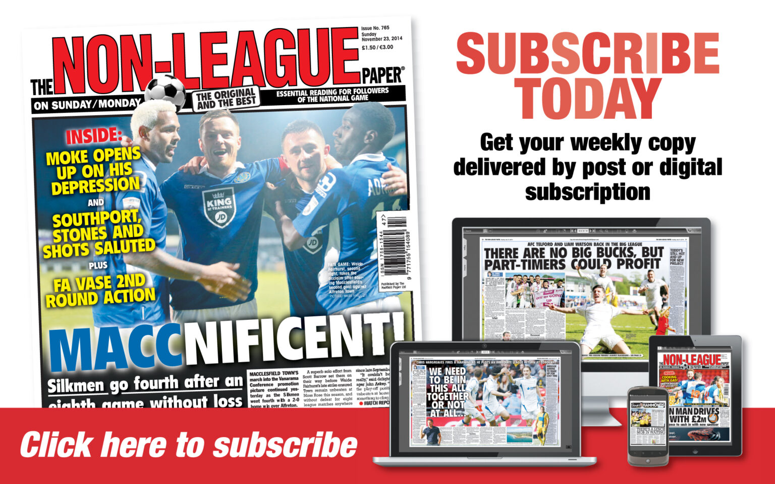Postal Subscriptions The NonLeague Football Paper
