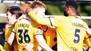 Aldershot Town survived a tough test at FA Trophy giantkillers Sittingbourne PICTURE: Max Flego