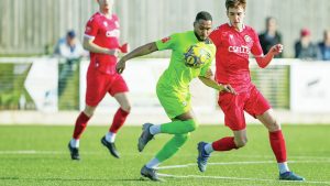 TUSSLE: Barwell and Stamford do battle PICTURE: Gustavo Pantona