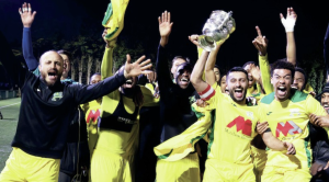 RAY OF LIGHT: Rayners Lane players celebrate their Middlesex Senior Cup success last year PICTURE: Darren Campbell