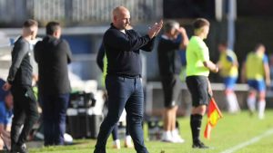 Adam Murray on the sidelines as AFC Fylde boss back in 2023 PICTURE: Alamy