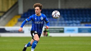 Iwan Murray in action for Chester against Curzon Ashton in the National League North