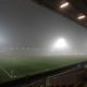 Thick fog hangs over the stadium prior to the Emirates FA Cup second round match at the LNER Community Stadium, York. Picture date: Friday December 1, 2023.