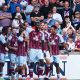 Scunthorpe United celebrate their opening goal against FC Halifax Town PICTURE: Alamy