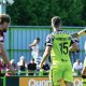 UP AND AT ‘EM: Kairo Mitchell enjoys his first goal for Forest Green PICTURE: Pro Sports
