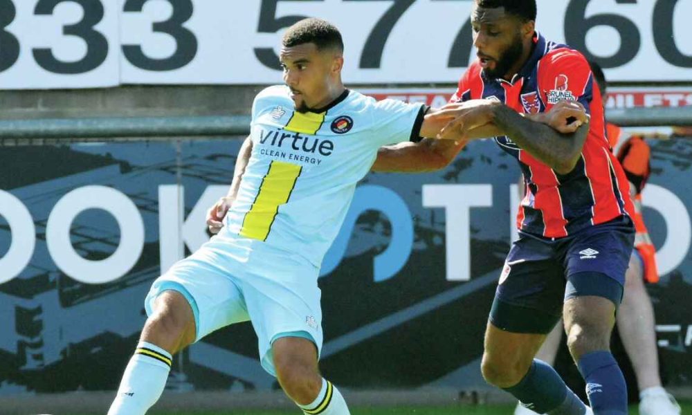BACK IN BUSINESS: Kwesi Appiah scored on his first game back for Ebbsfleet United PICTURE: Arfa