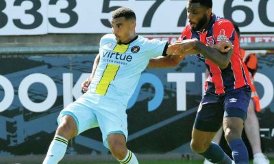 BACK IN BUSINESS: Kwesi Appiah scored on his first game back for Ebbsfleet United PICTURE: Arfa