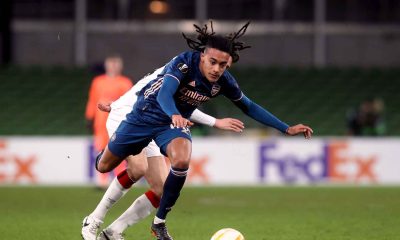 Miguel Azeez in action for Arsenal in the Europa League back in 2020 PICTURE: Alamy