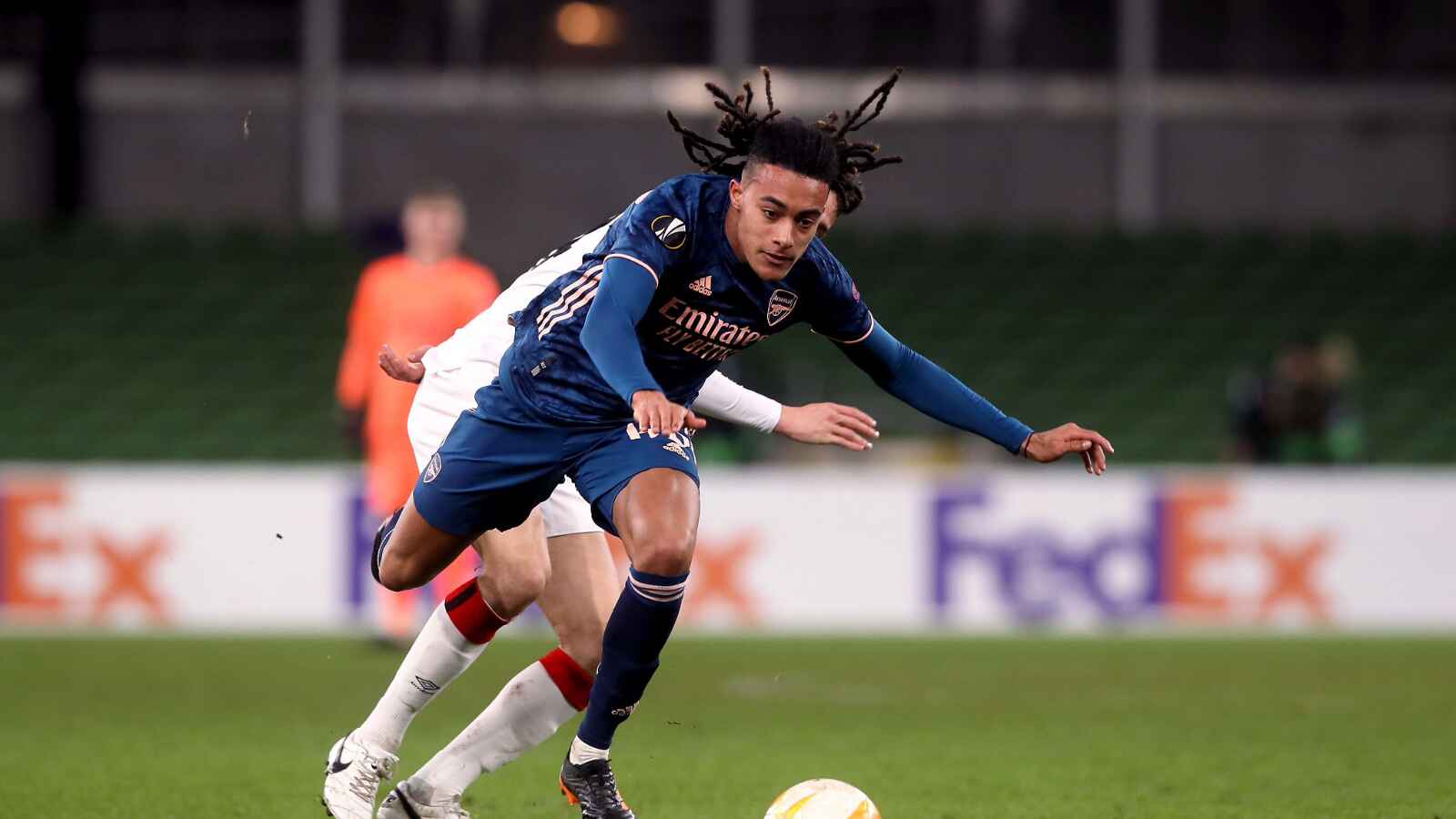 Miguel Azeez in action for Arsenal in the Europa League back in 2020 PICTURE: Alamy