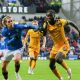 Mo Sangare, right, in action for Livingston against Rangers’ Todd Cantwell, left. PICTURE: Alamy