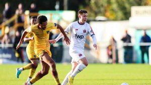 Nick Haughton in action for AFC Fylde during the 2023-24 campaign PICTURE: Alamy