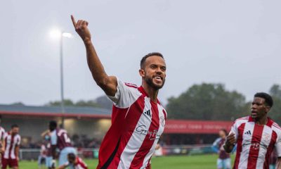 Danny Waldron struck a late equaliser for Brackley Town in Saturday’s evening clash with Scunthorpe United PICTURE: Alamy