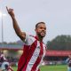 Danny Waldron struck a late equaliser for Brackley Town in Saturday’s evening clash with Scunthorpe United PICTURE: Alamy