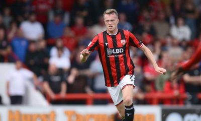 Luke Hendrie helped Morecambe to an emotional season-opening victory against Altrincham PICTURE: Alamy