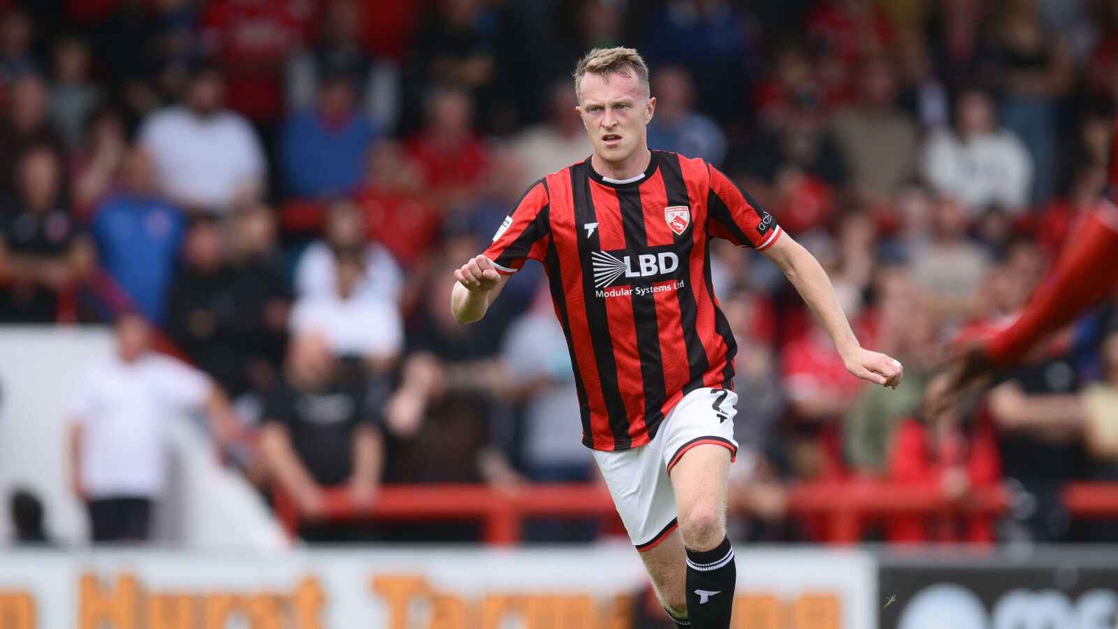 Luke Hendrie helped Morecambe to an emotional season-opening victory against Altrincham PICTURE: Alamy