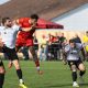 Bradley Schafer nods home Whitstable Town’s first goal in their victory over Hungerford Town