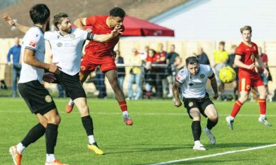Bradley Schafer heads home against Hungerford to delight boss Jamie Coyle