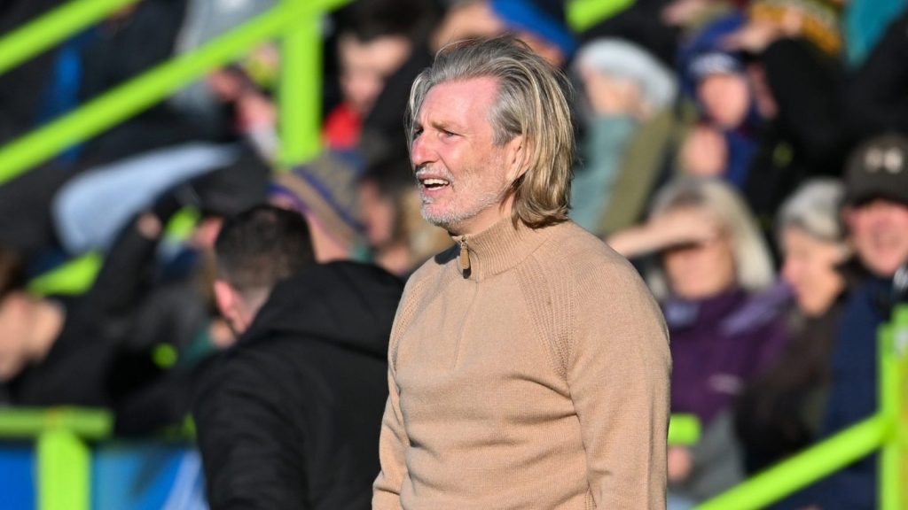 Robbie Savage watches on as Forest Green Rovers secure a narrow win over Boreham Wood