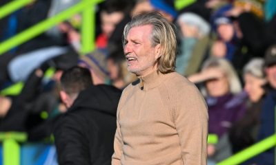 Robbie Savage watches on as Forest Green Rovers secure a narrow win over Boreham Wood