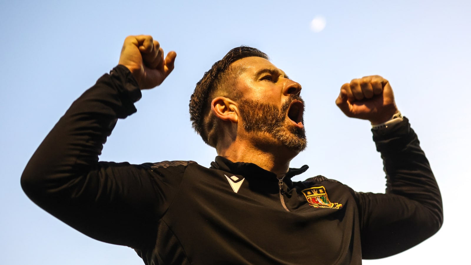 Ryan Maxwell celebrates Sittingbourne’s Isuzu FA Trophy heroics against Southend United