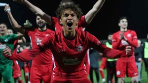 Anstey Nomads stunned Hartlepool United to reach the Fourth Round Proper of the Isuzu FA Trophy