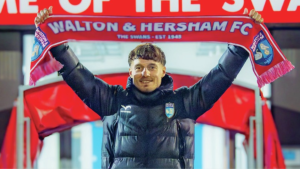 Jakub Pietrzak is unveiled as Walton & Hersham manager