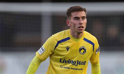 Joe Sbarra in action for Solihull Moors this season