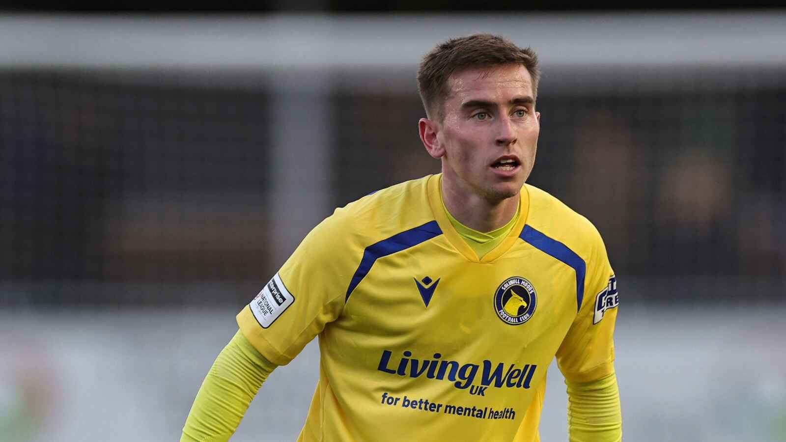 Joe Sbarra in action for Solihull Moors this season