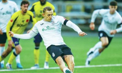 Striker Ricardo Rees has helped power Merthyr Town’s storming start to life at Step 2 with 25 goals