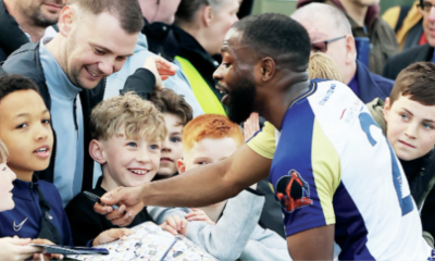 Young Havant & Waterlooville fans enjoy a game on Non-League Day