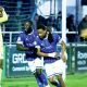 Stones goalscorer Micah Obiero celebrates with Fela Olomola