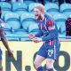 Carlisle’s Luke Armstrong enjoys getting the second goal!