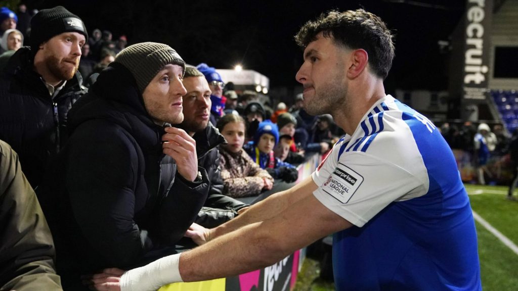 Sam Heathcote after the FA Cup fourth-round match