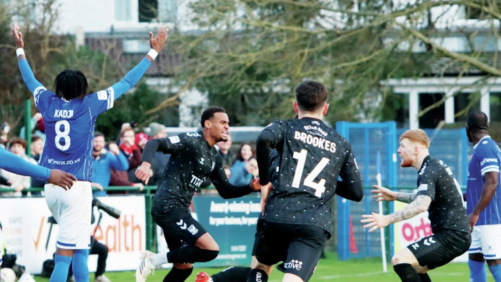 Morgan Williams celebrates giving York the lead