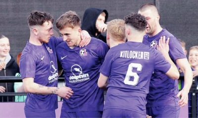 Matt Bainbridge celebrates