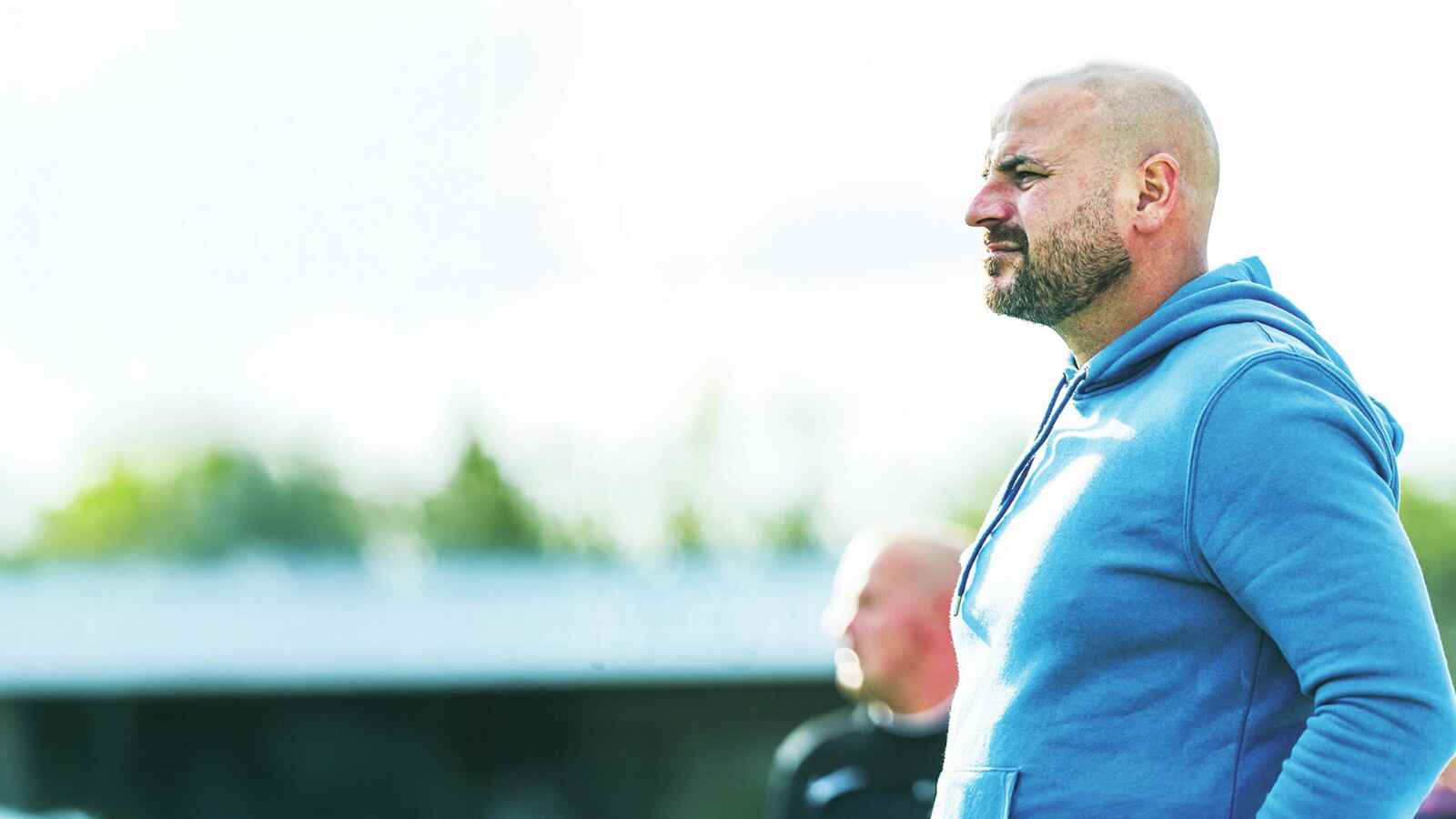 Bernard Morley is leading Radcliffe’s unlikely promotion bid alone after co-boss Anthony Johnson left to manage Bury FC