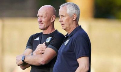 King’s Lynn Town manager Ian Culverhouse (right) and his assistant Paul Bastock