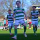 James Daly enjoys his goal for Yeovil Town