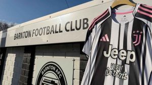 A Juventus shirt hanging up at Barnton.