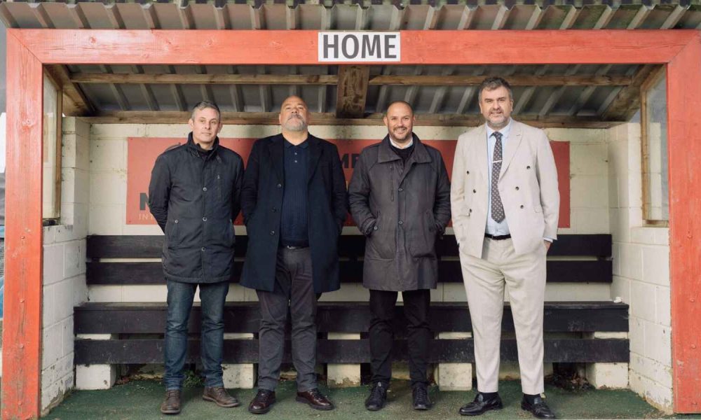 Jon McClure, far right, with consortium members L-R: Andrew Ford, David Bianchi and Alexis Krachai.