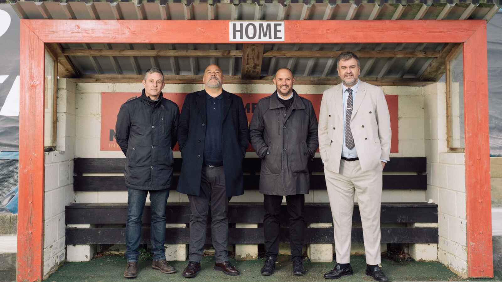 Jon McClure, far right, with consortium members L-R: Andrew Ford, David Bianchi and Alexis Krachai.